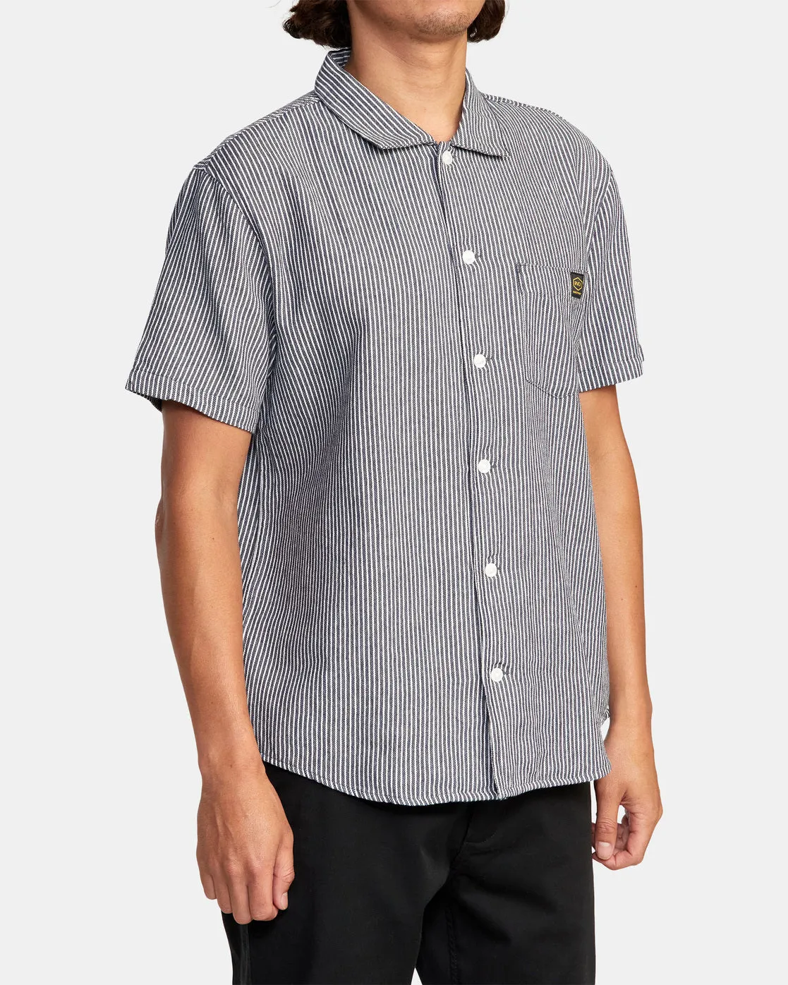 Dayshift Stripe II Short Sleeve Shirt - Moody Blue