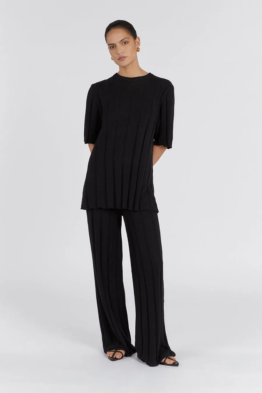 EMERY BLACK WIDE LEG PANT