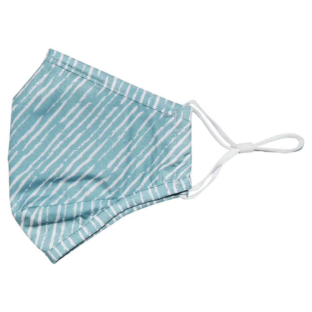 Face Mask Seafoam Stripe