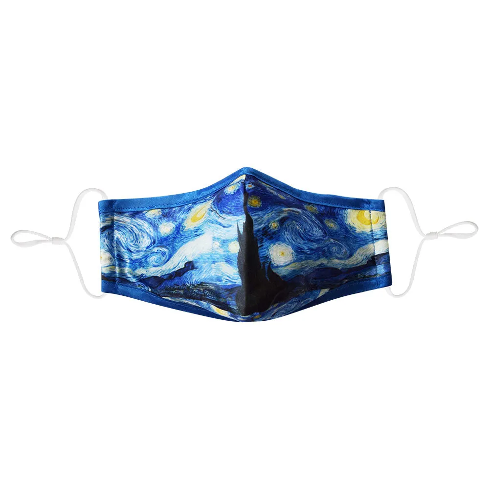 Face Mask Starry Night Satin