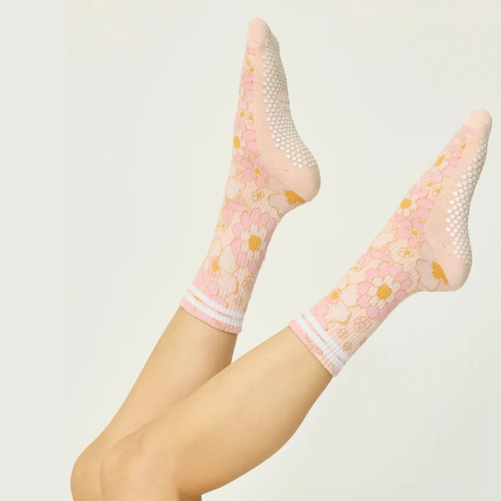 Flower Power Grip Socks (Barre/Pilates)