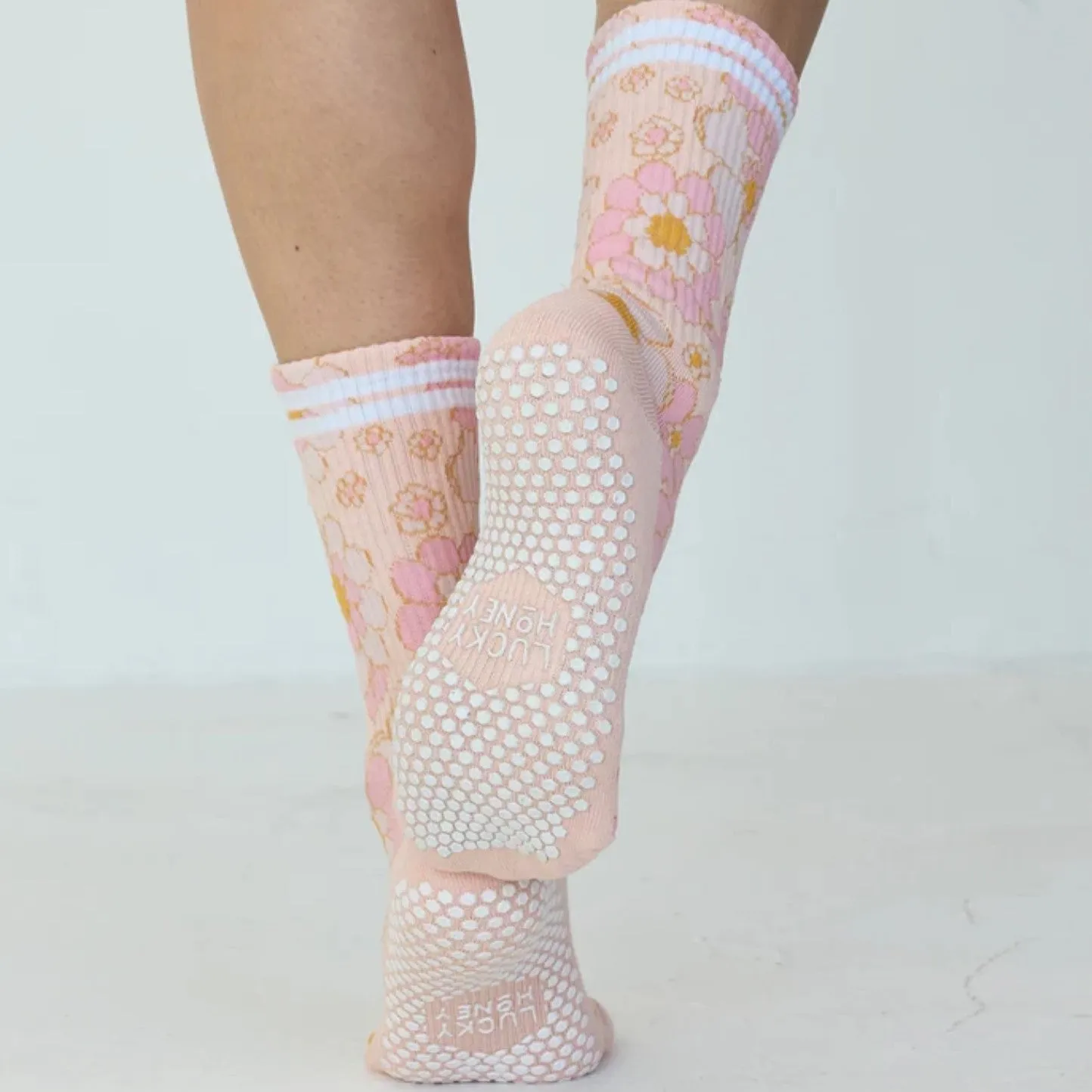 Flower Power Grip Socks (Barre/Pilates)