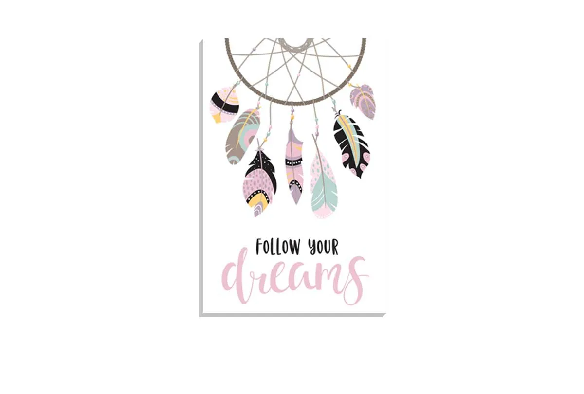 Follow Your Dreams | Dreamcatcher Wall Art Print