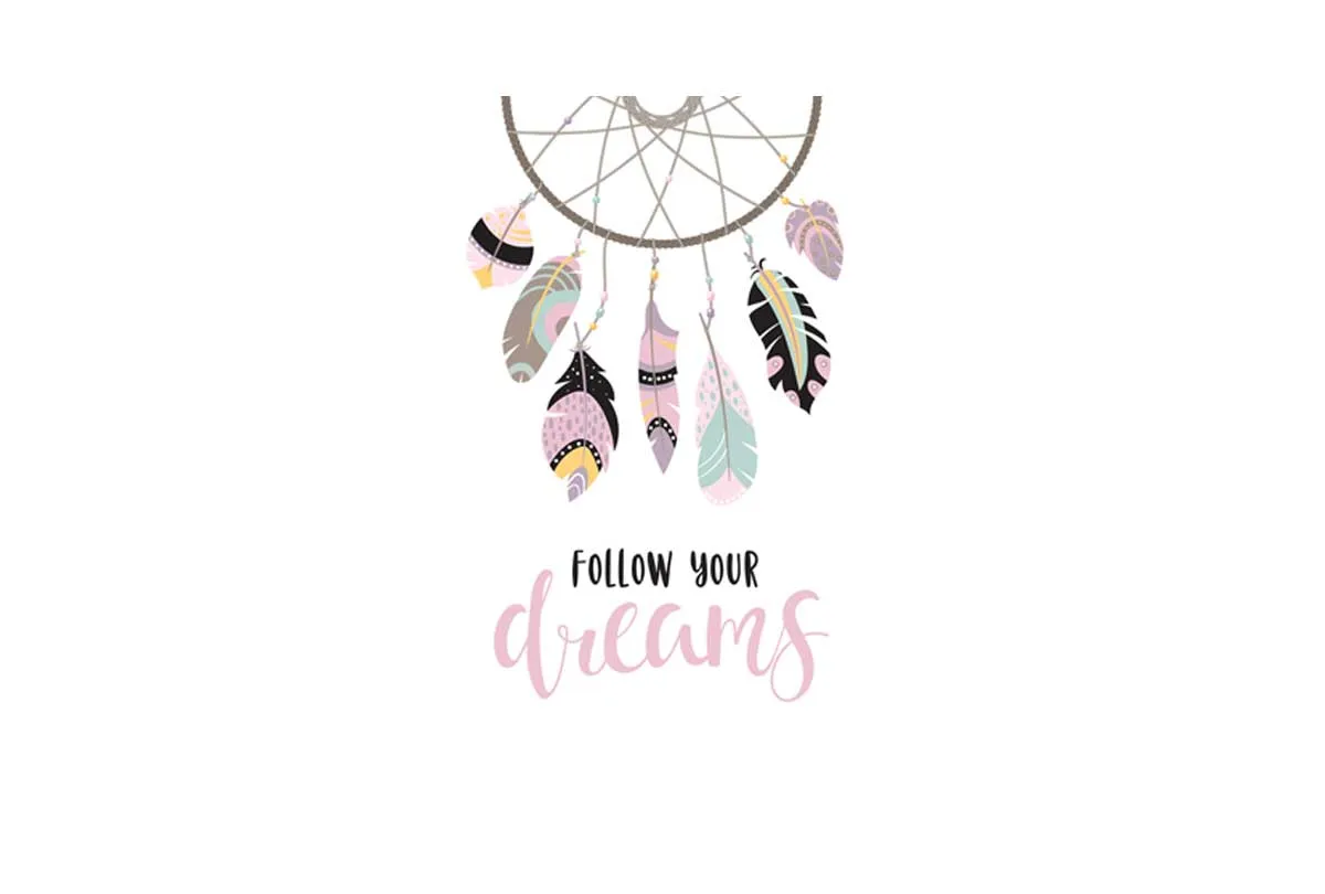 Follow Your Dreams | Dreamcatcher Wall Art Print