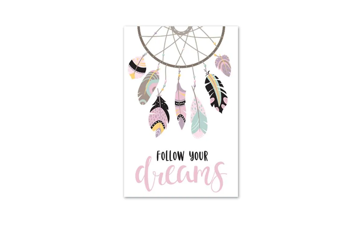 Follow Your Dreams | Dreamcatcher Wall Art Print