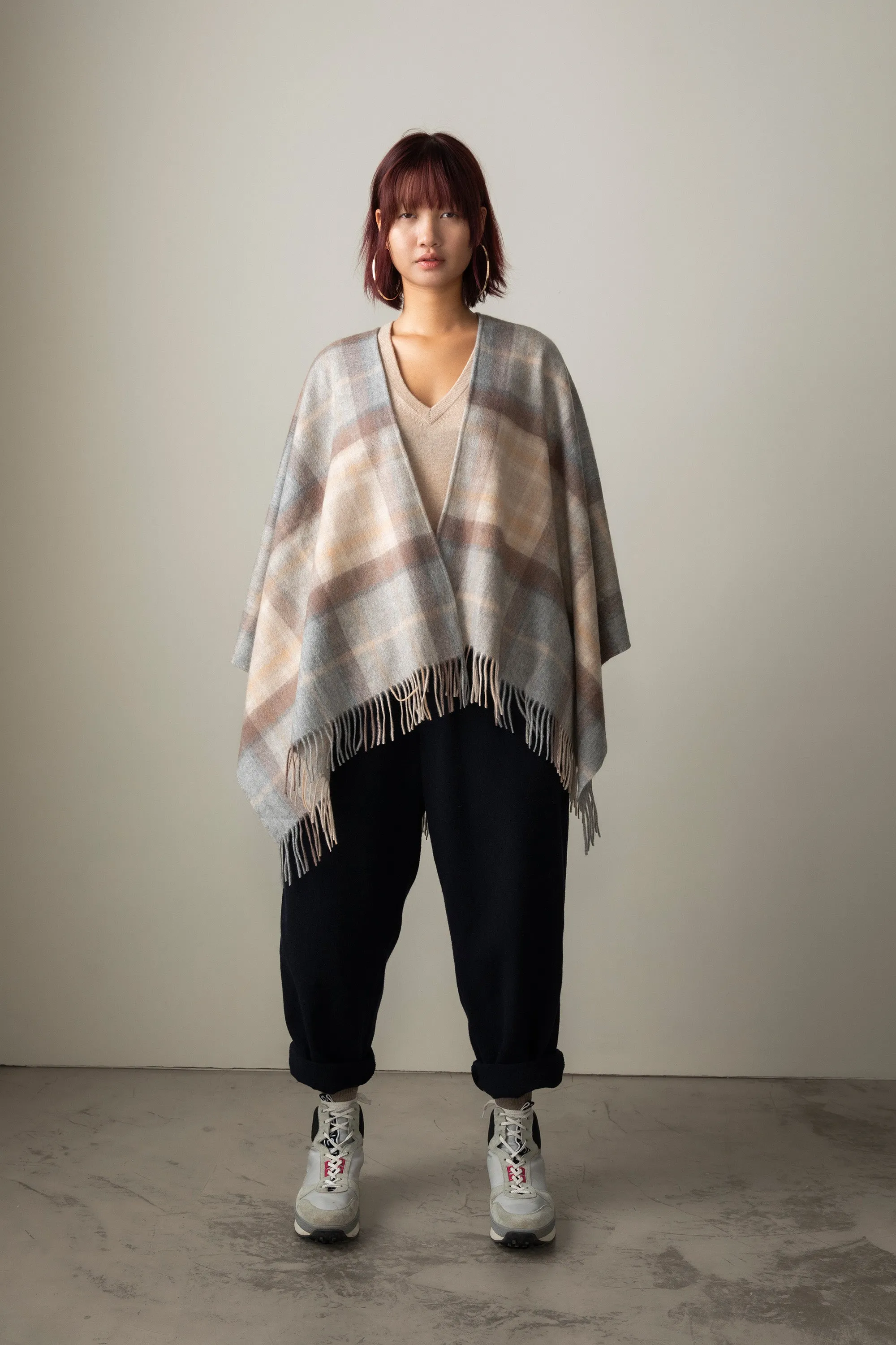 Heritage Tartan Cashmere Wrap - Mackellar Natural