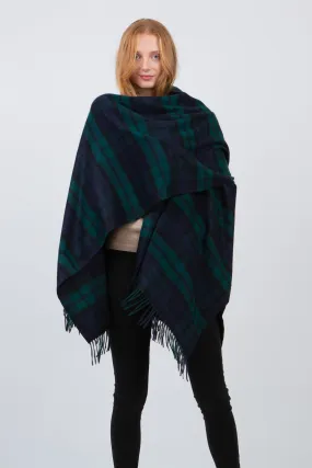 Heritage Tartan Lambswool Wrap - Blackwatch