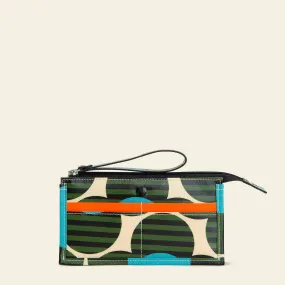 Holden Wrist Wallet - Stripe Flower Calypso