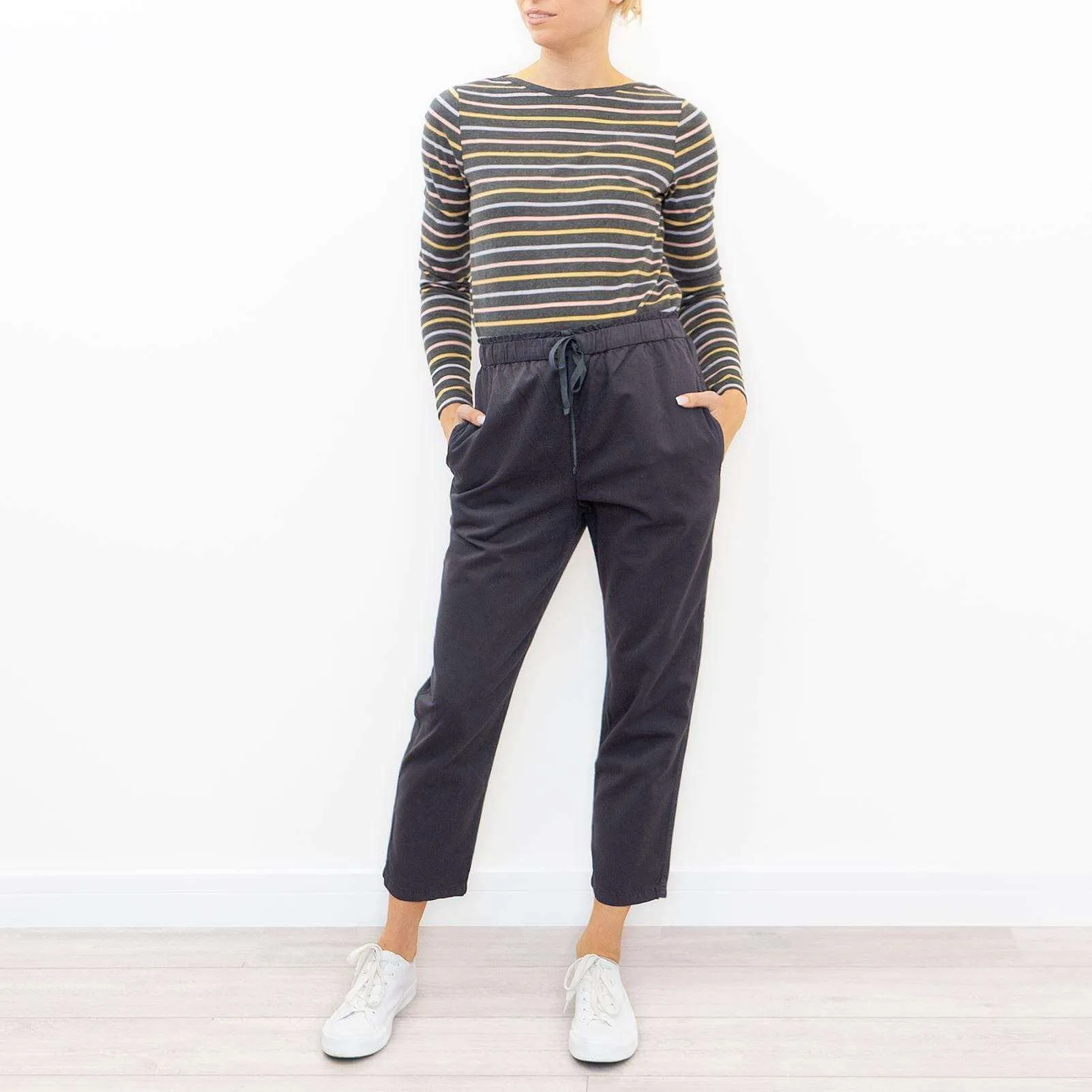 Hush Grey Elasticated Waistband Trousers