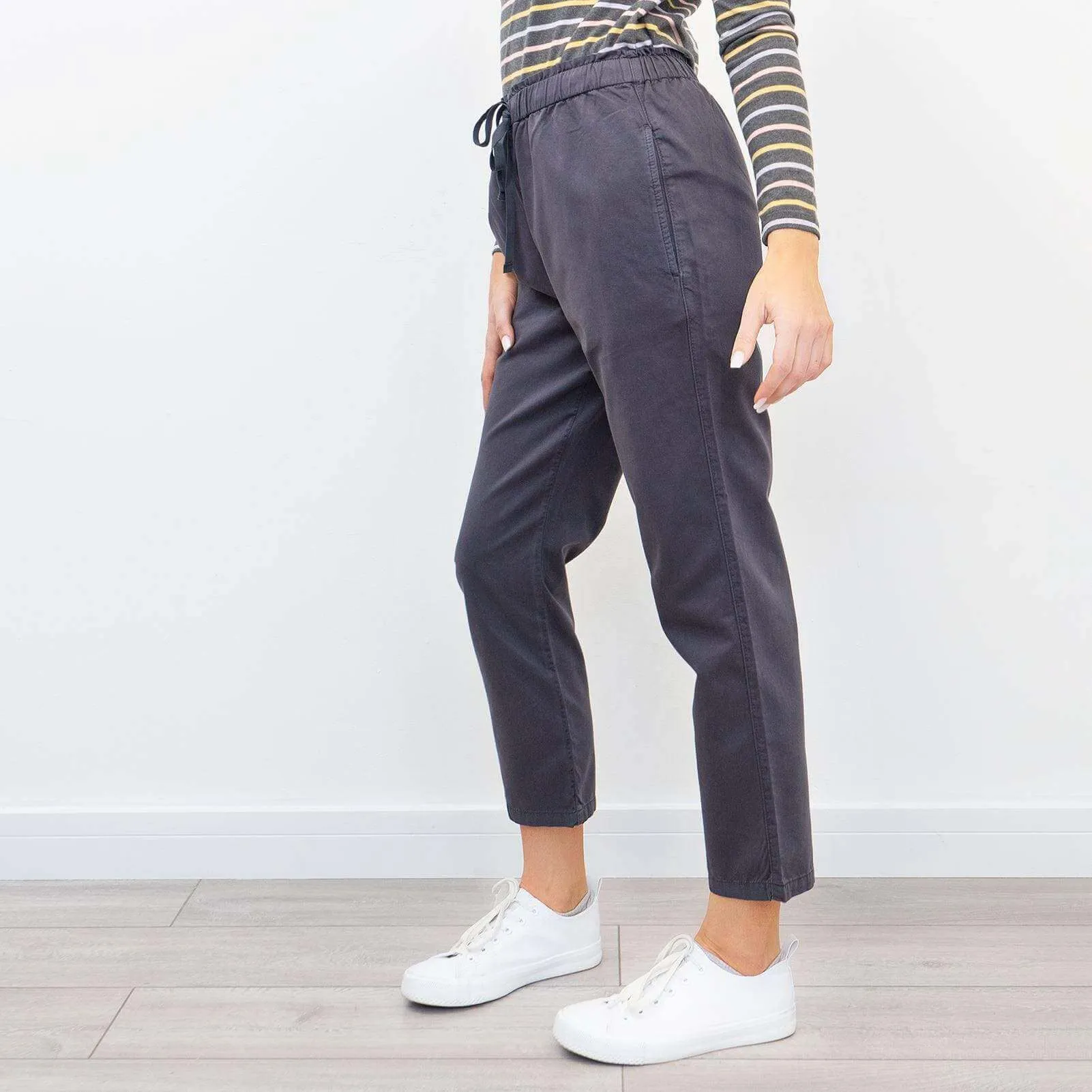 Hush Grey Elasticated Waistband Trousers