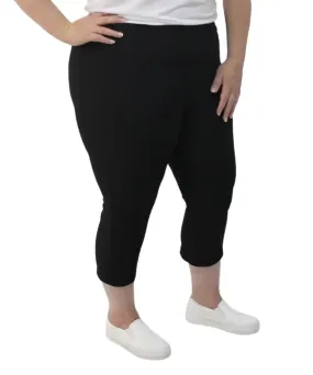 Ladies Elasticated Ottoman Capri