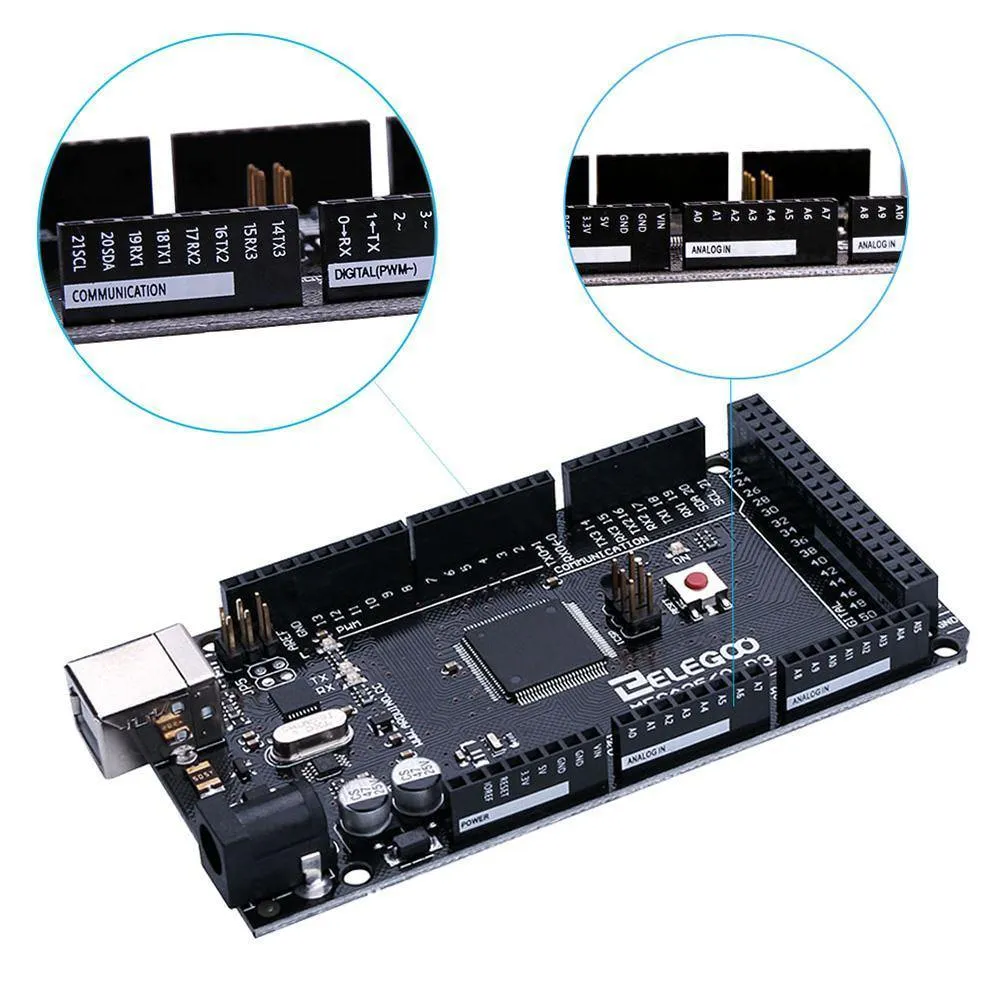 MEGA 2560 R3 Board with USB Cable