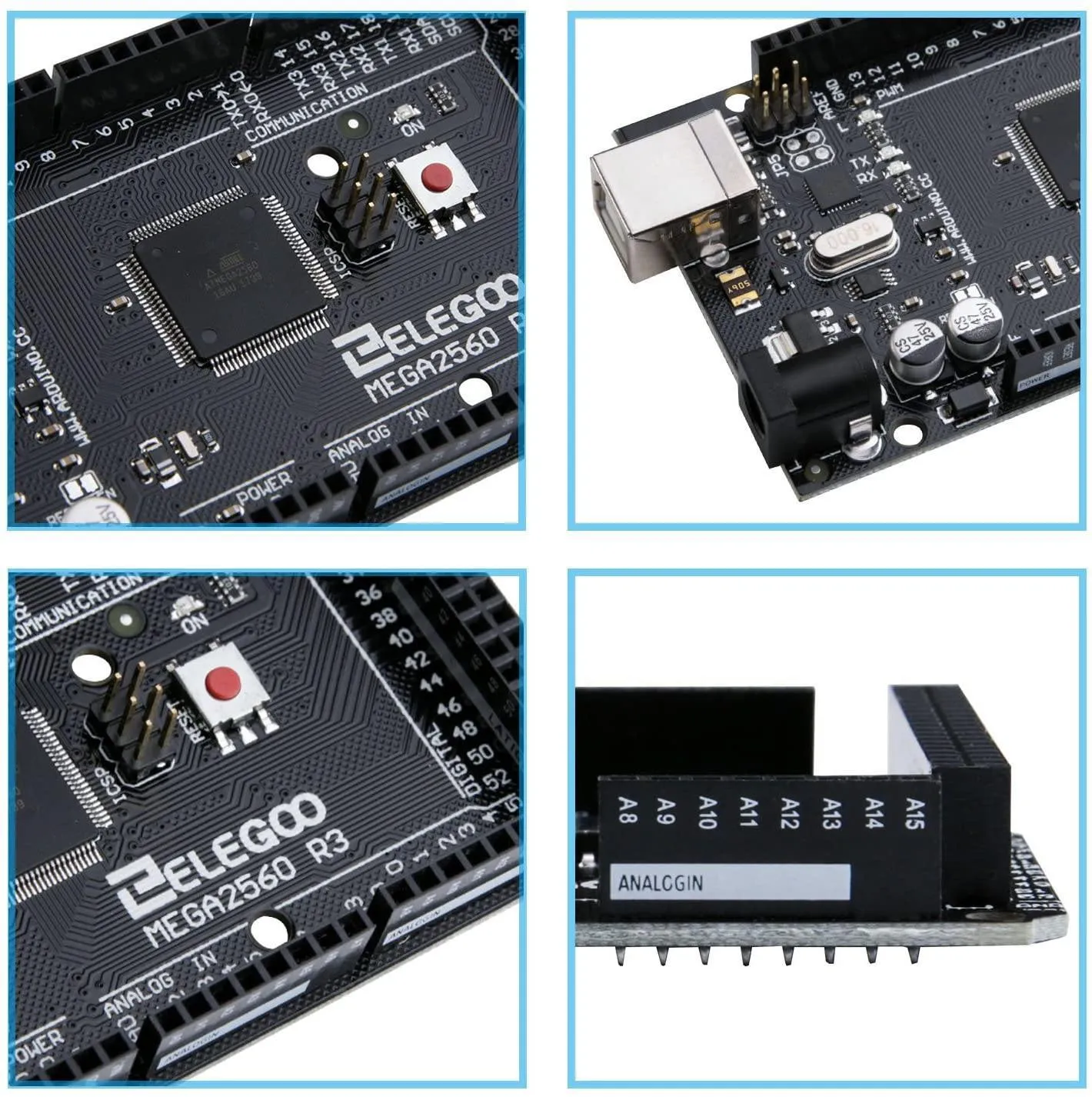 MEGA 2560 R3 Board with USB Cable