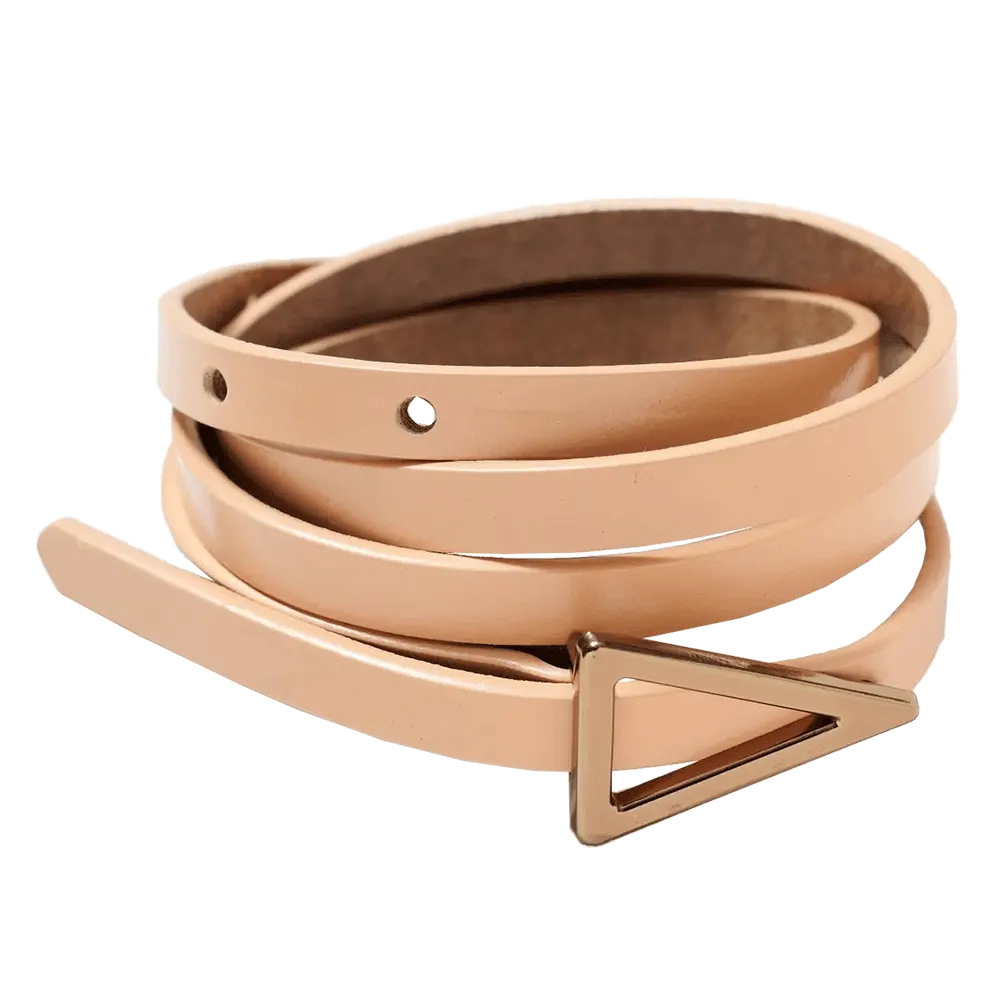 Metal Buckle Leather Belt