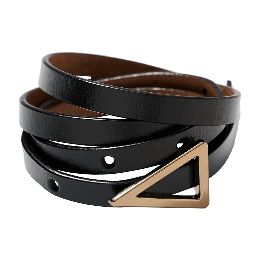 Metal Buckle Leather Belt