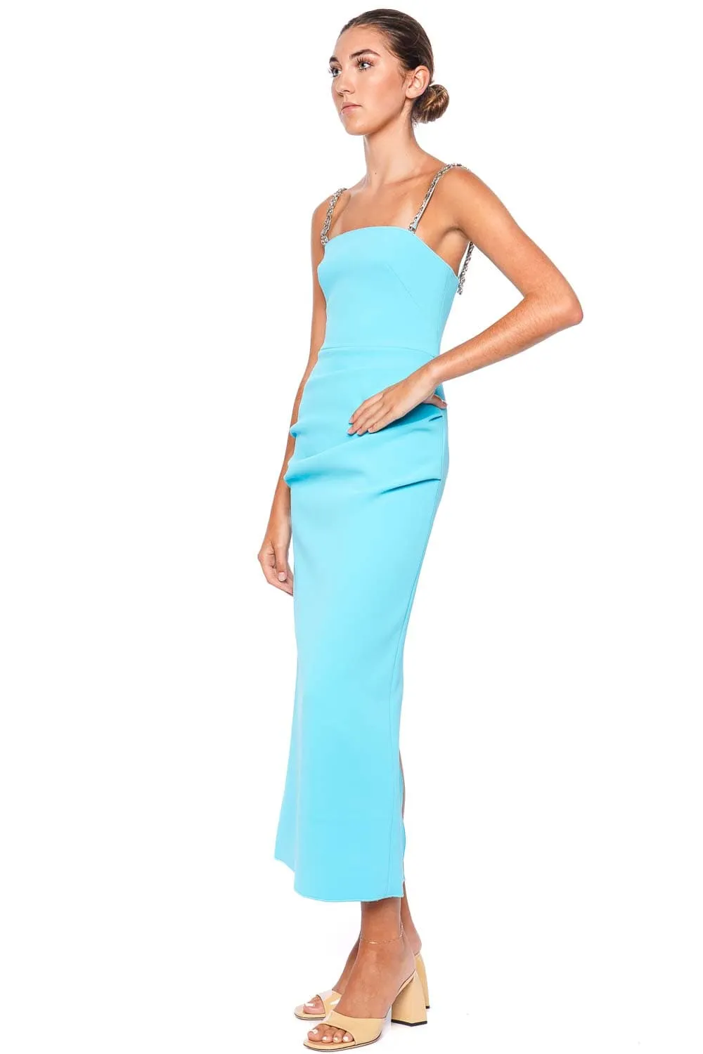 Montebello Jewel Crepe Midi Dress