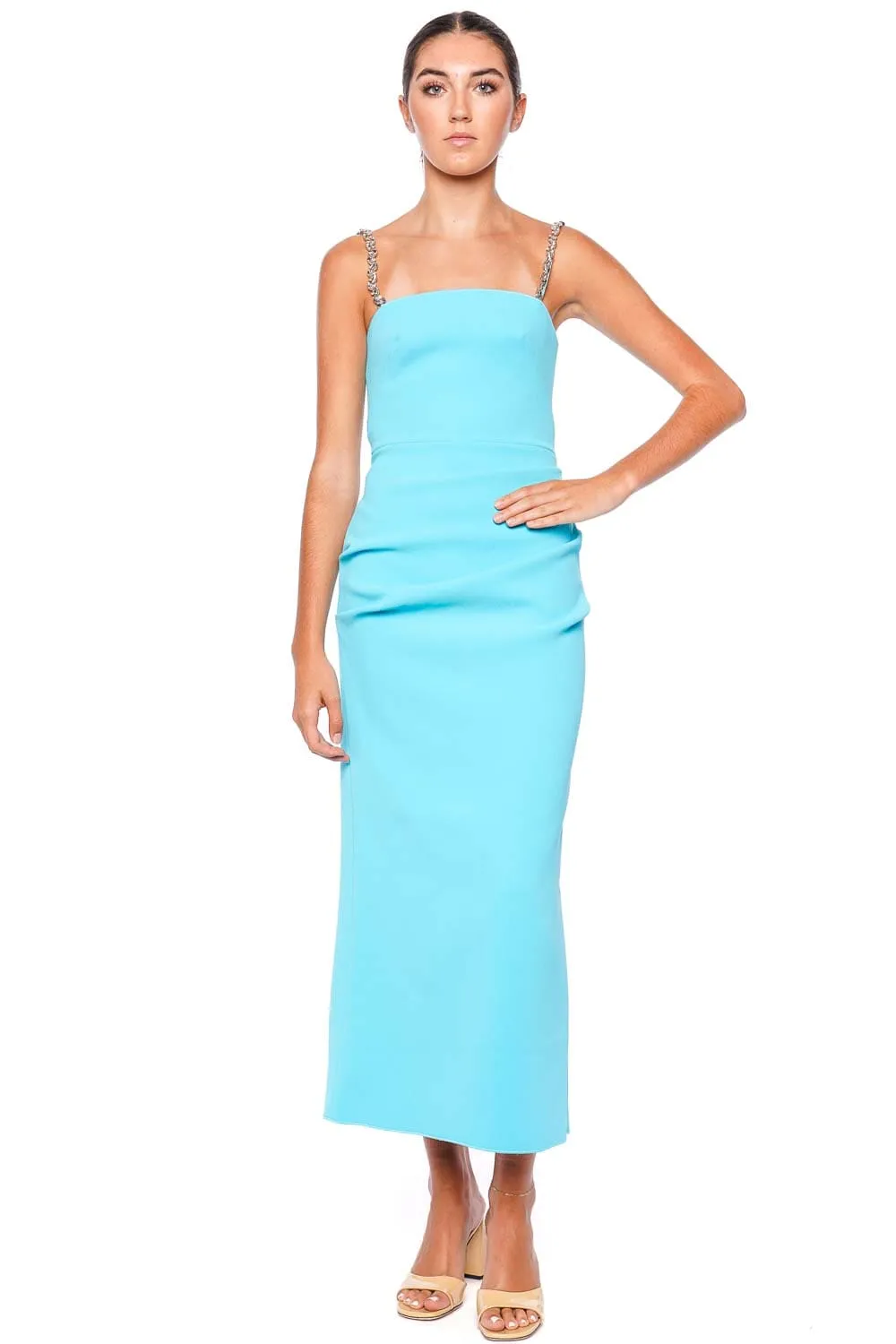 Montebello Jewel Crepe Midi Dress