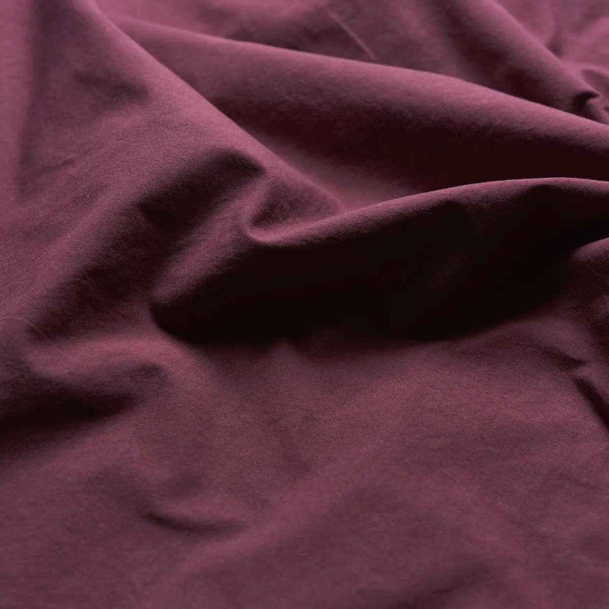 Mulberry Washed Percale Cotton Fitted Sheet