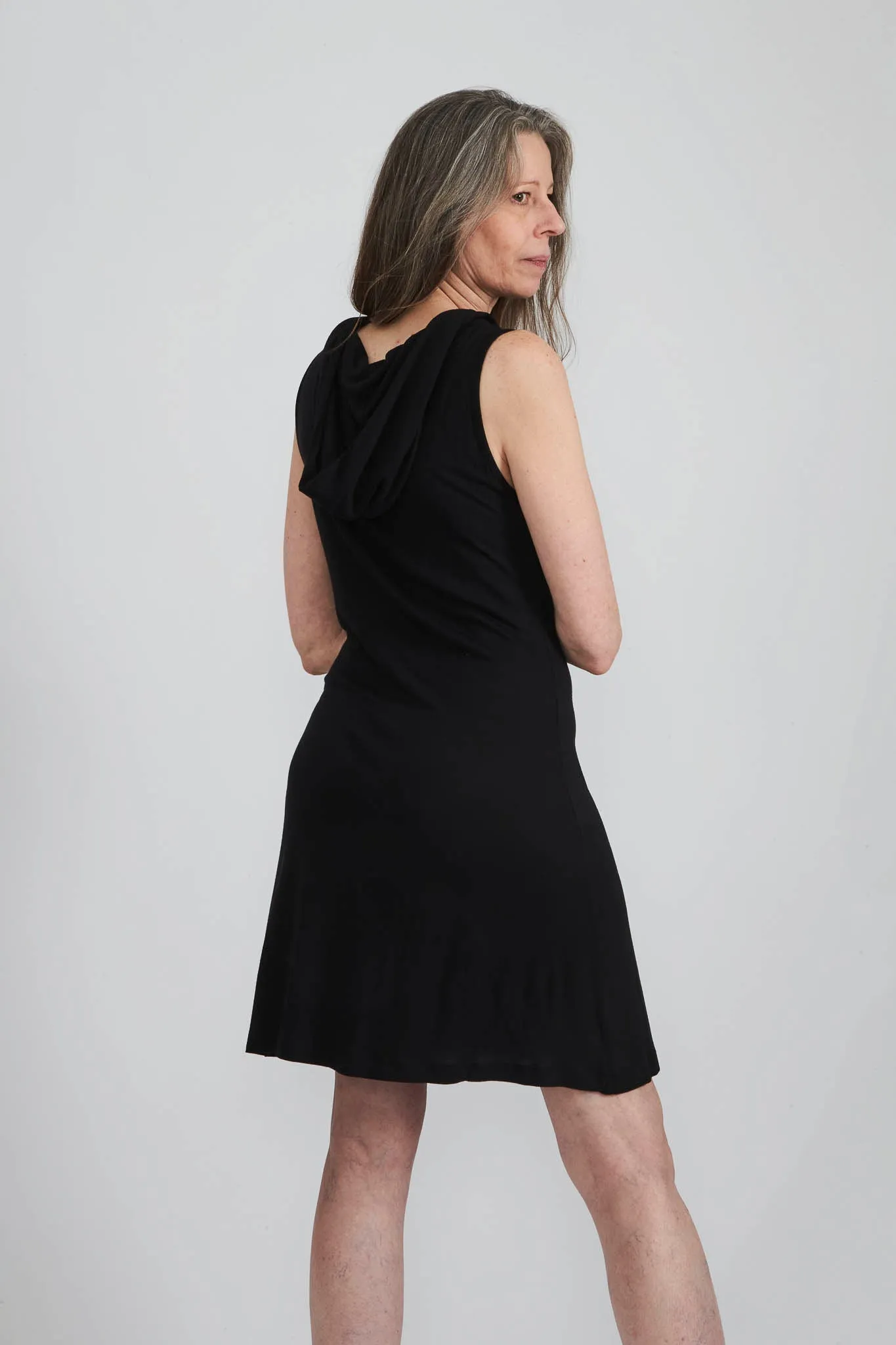 Norma Dress in Black Jersey