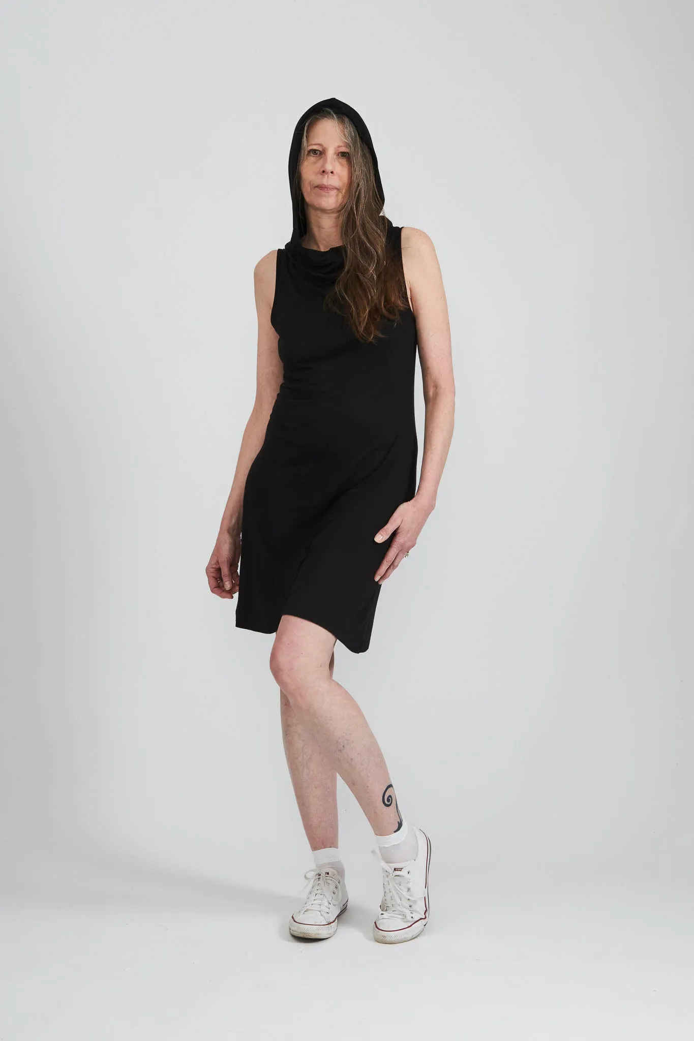 Norma Dress in Black Jersey