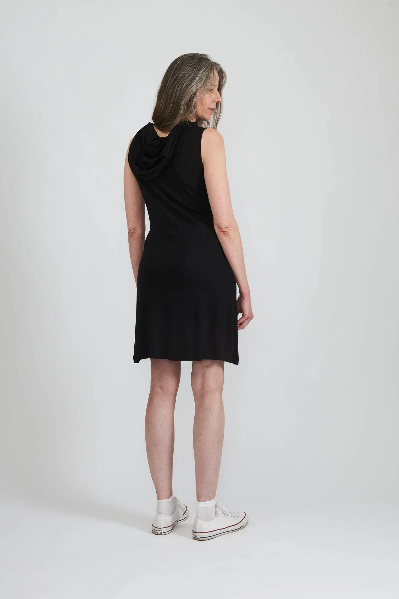 Norma Dress in Black Jersey