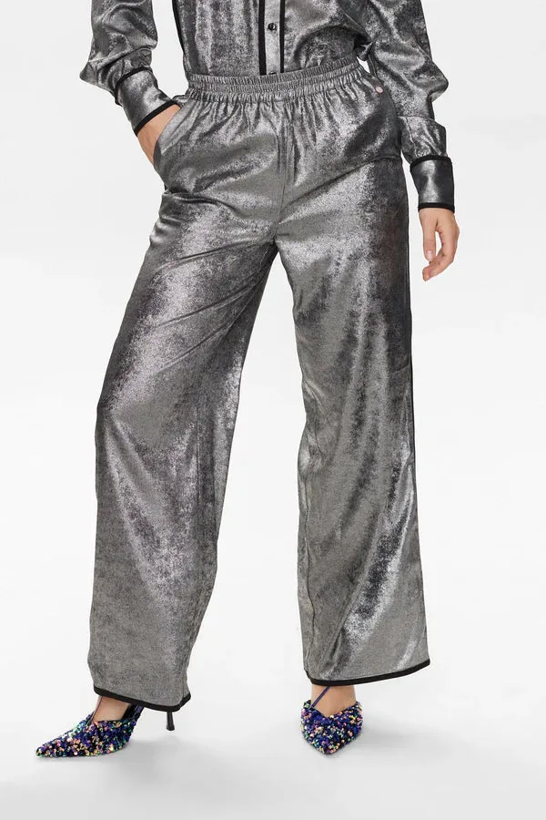 Numph Nuhilary Pant in Silver