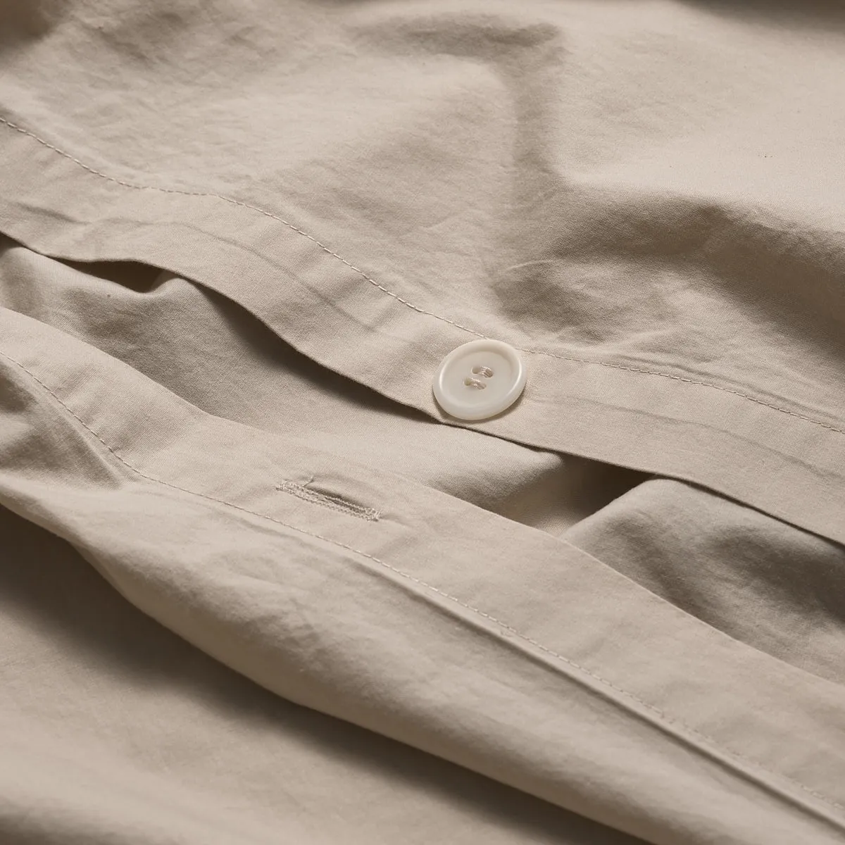 Parchment Washed Cotton Percale Duvet Cover