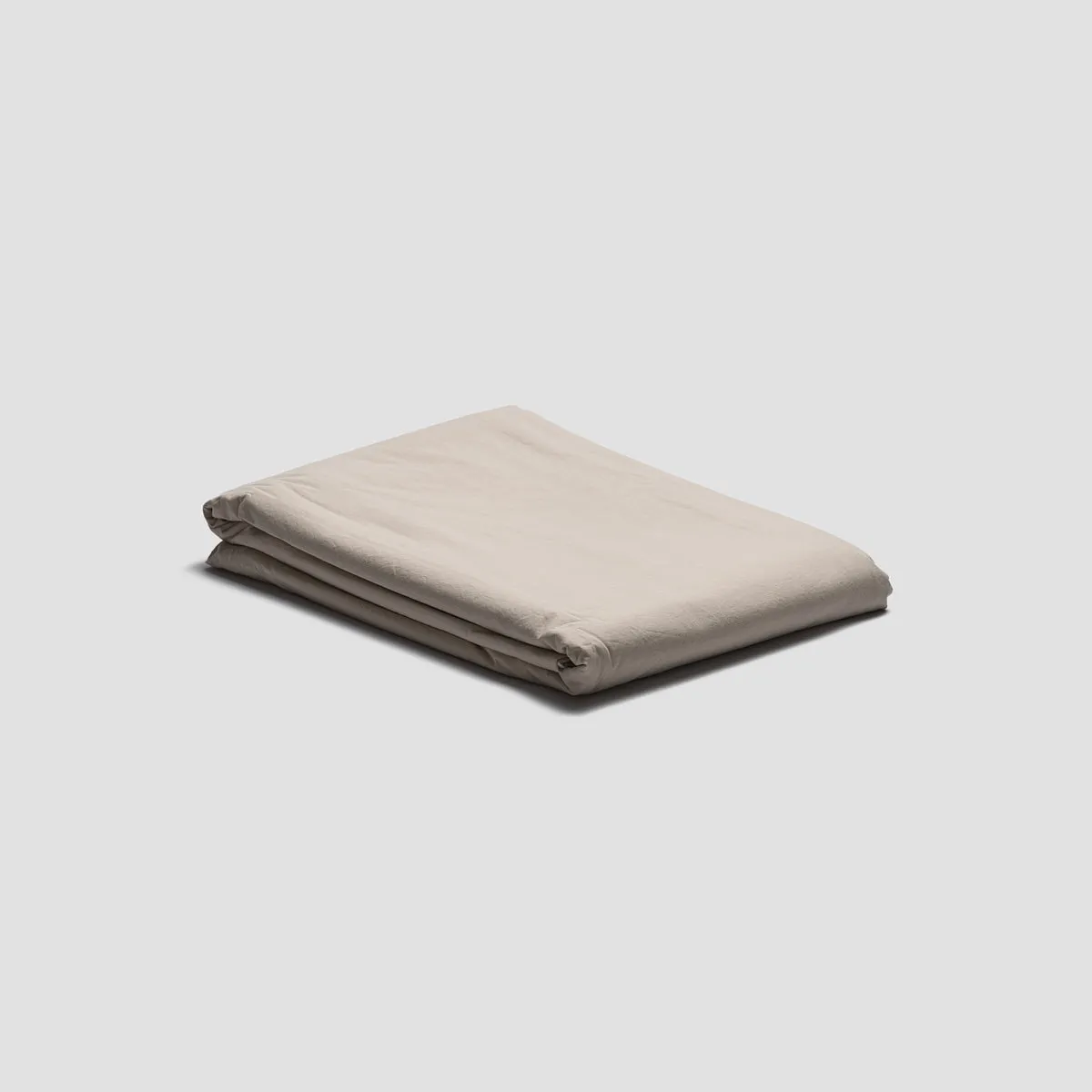 Parchment Washed Cotton Percale Flat Sheet