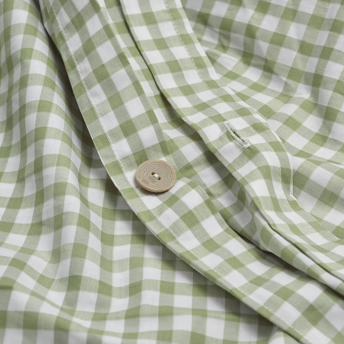 Pear Small Gingham Cotton Duvet Cover