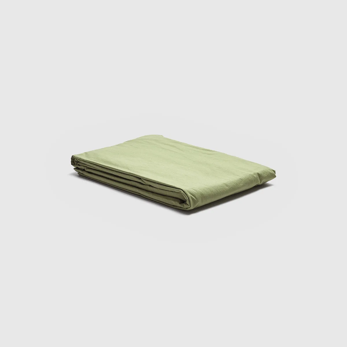 Pear Washed Cotton Percale Fitted Sheet