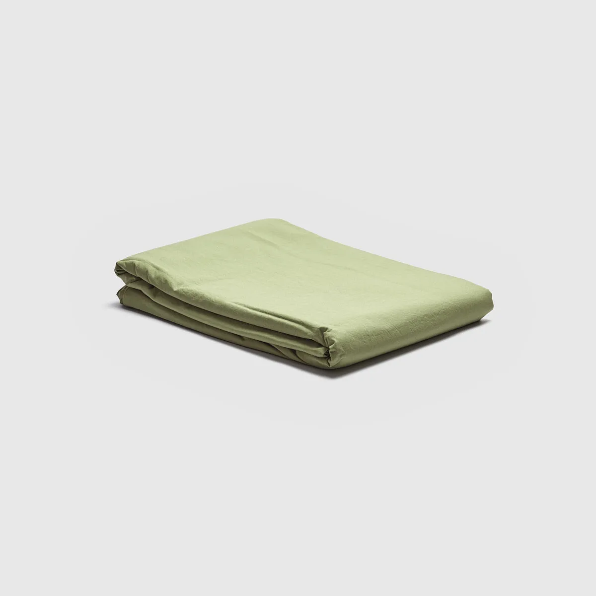 Pear Washed Cotton Percale Flat Sheet