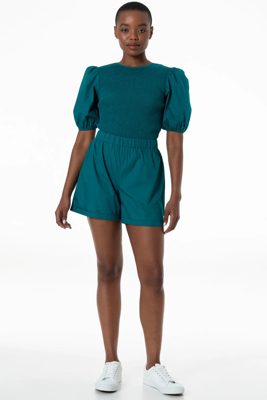 Poplin Shorts _ 142868 _ Green