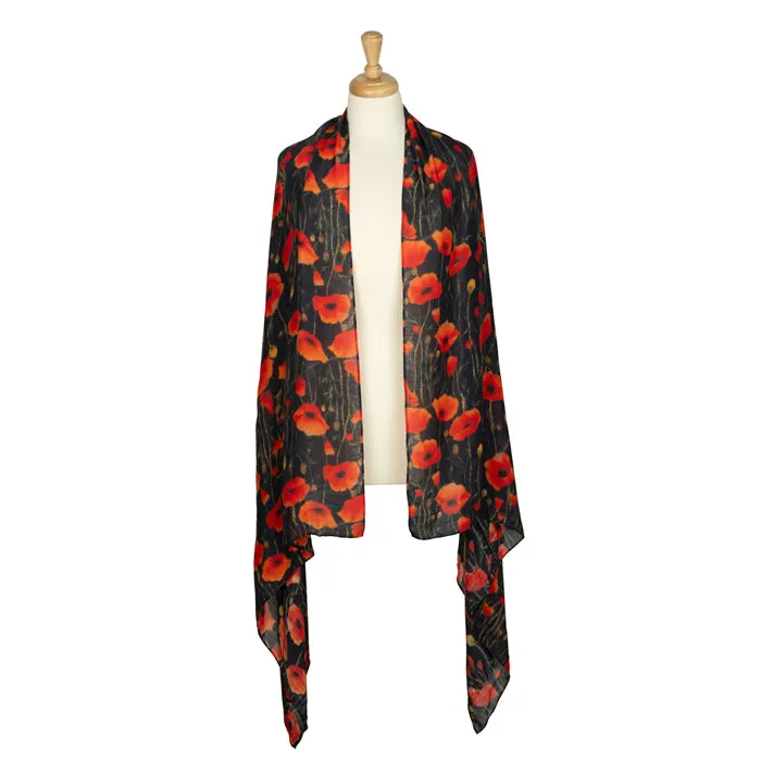 Poppy Field Lightweight Scarf