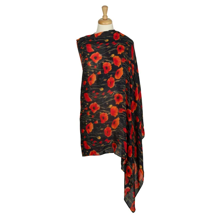 Poppy Field Lightweight Scarf