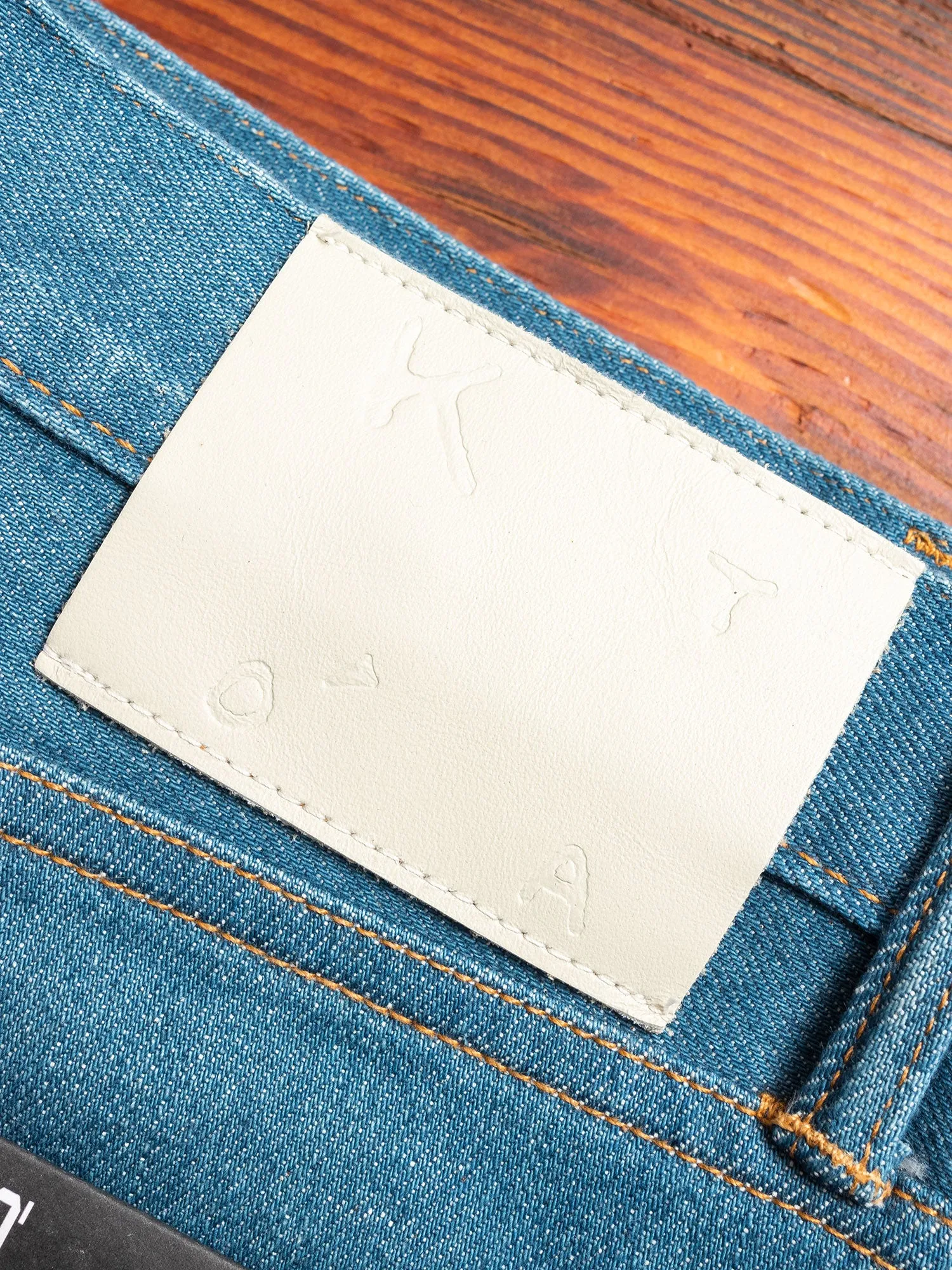 "Halen" 14oz Washed Indigo Stretch Selvedge Denim - Pen Slim