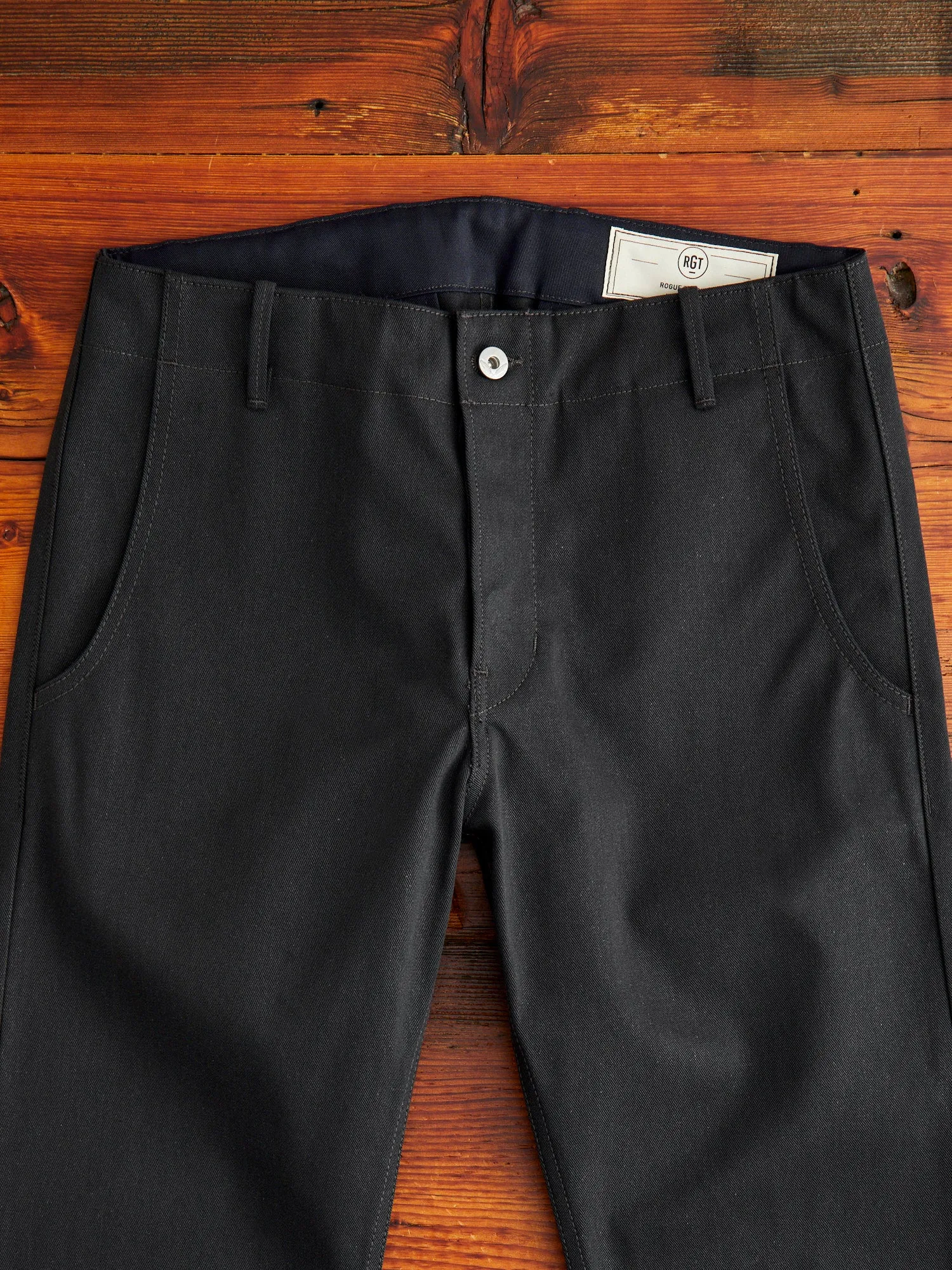 "Infantry Pant" in Grey Selvedge Twill