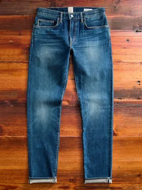 "Rain" 10.5oz Washed Indigo Stretch Selvedge Denim - Pen Slim