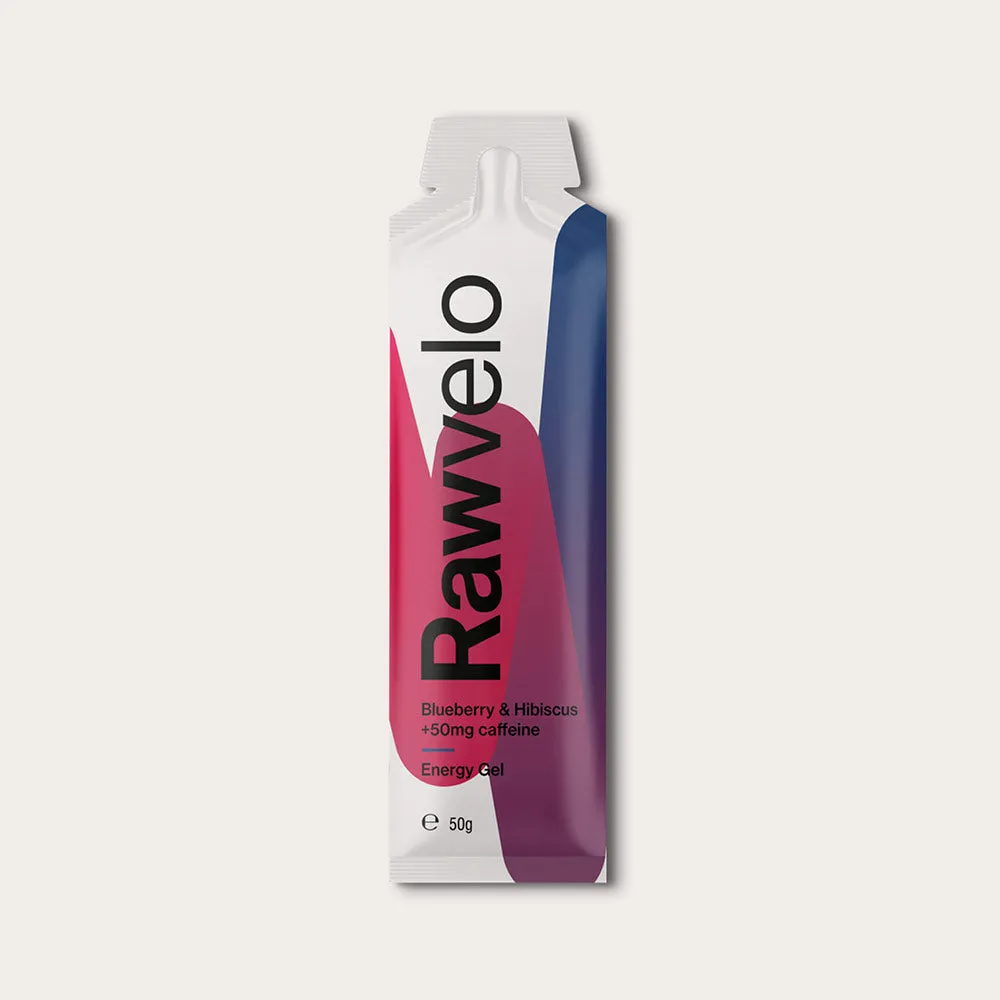 Rawvelo | Blueberry and Hibiscus with 50mg Natural Caffeine - Box of 20