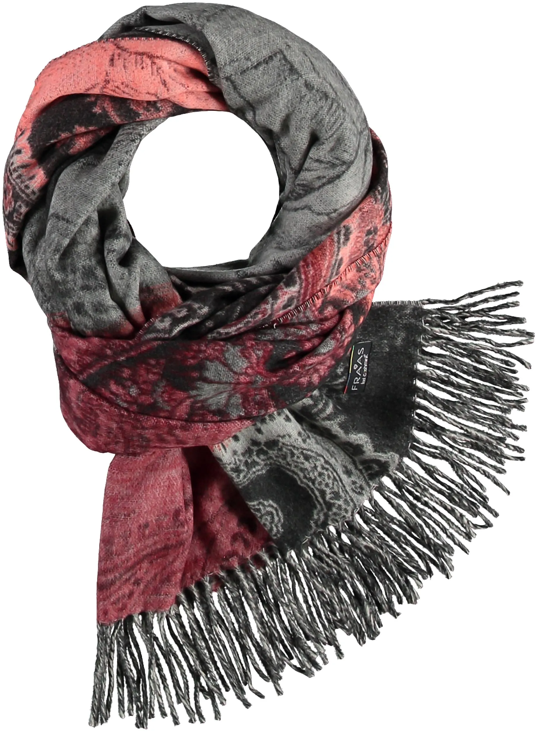 Sketched Paisley Oversized Woven Cashmink Wrap Scarf