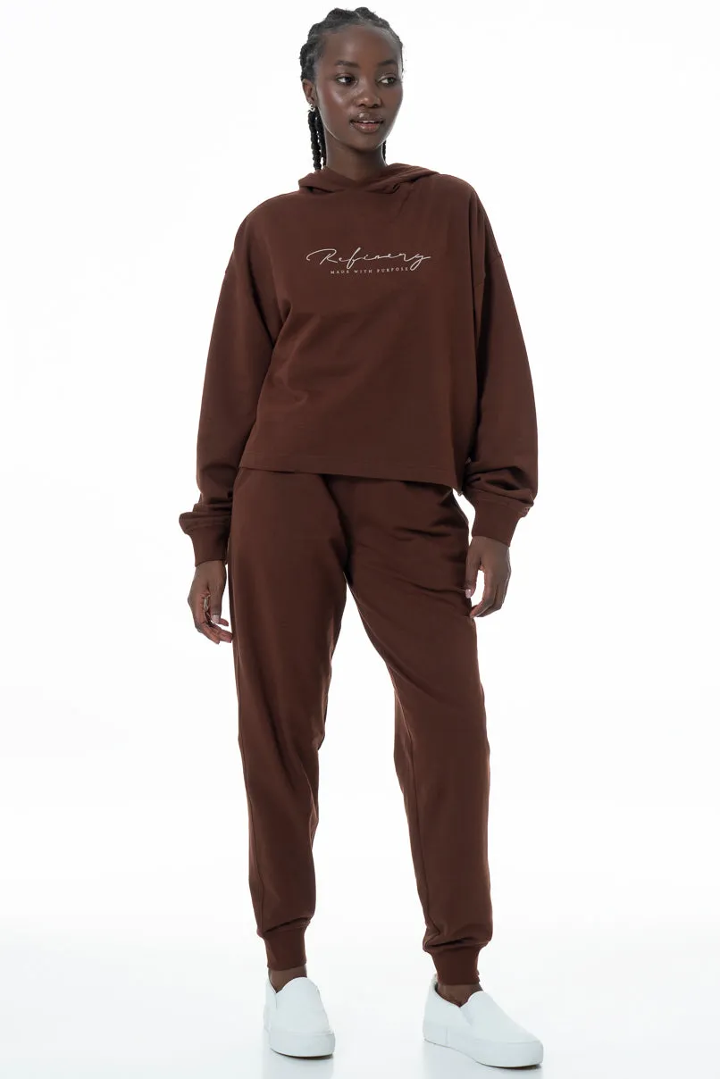 Slim Fit Track Pants _ 145620 _ Brown