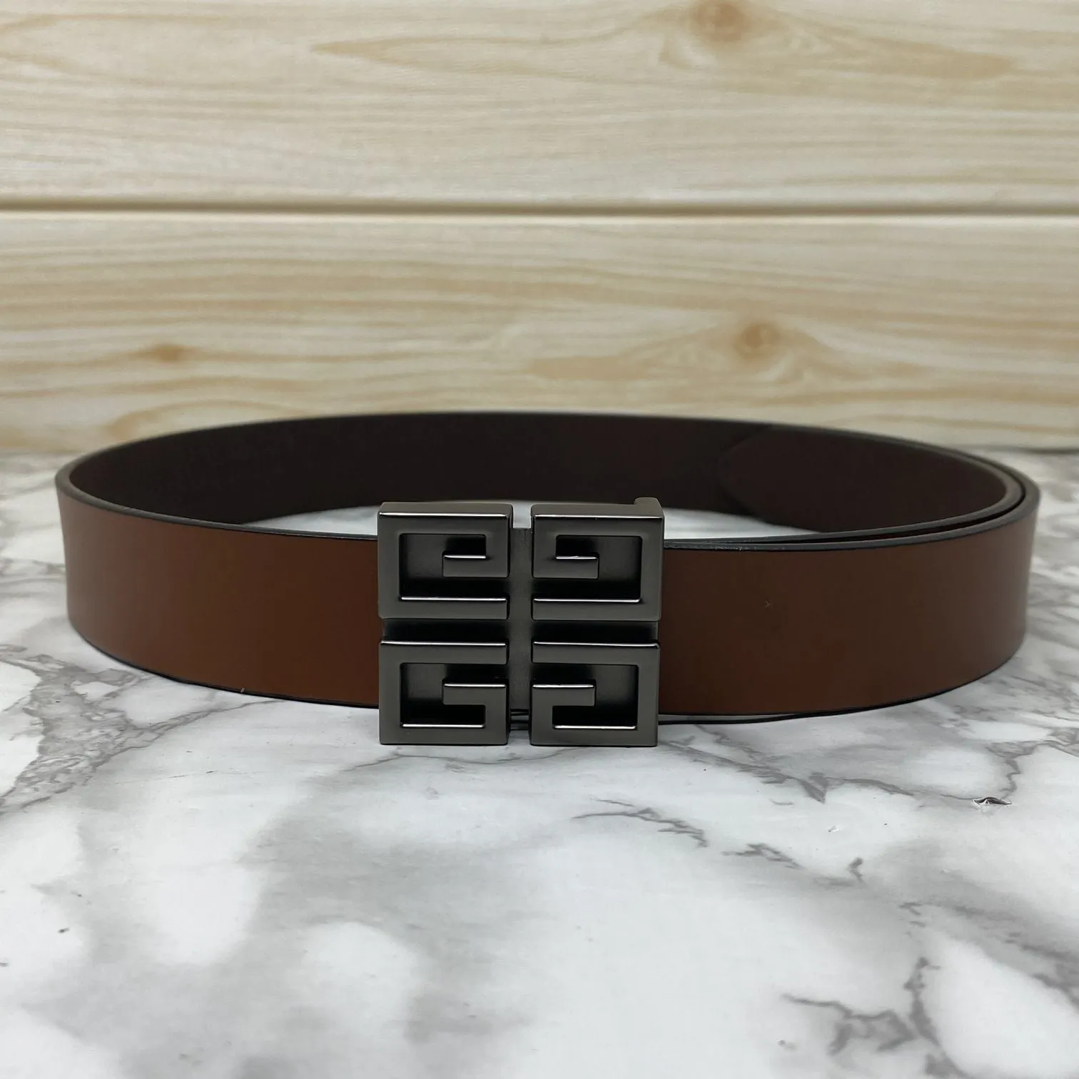 Square Section Leather Strap Belt-JonasParamount