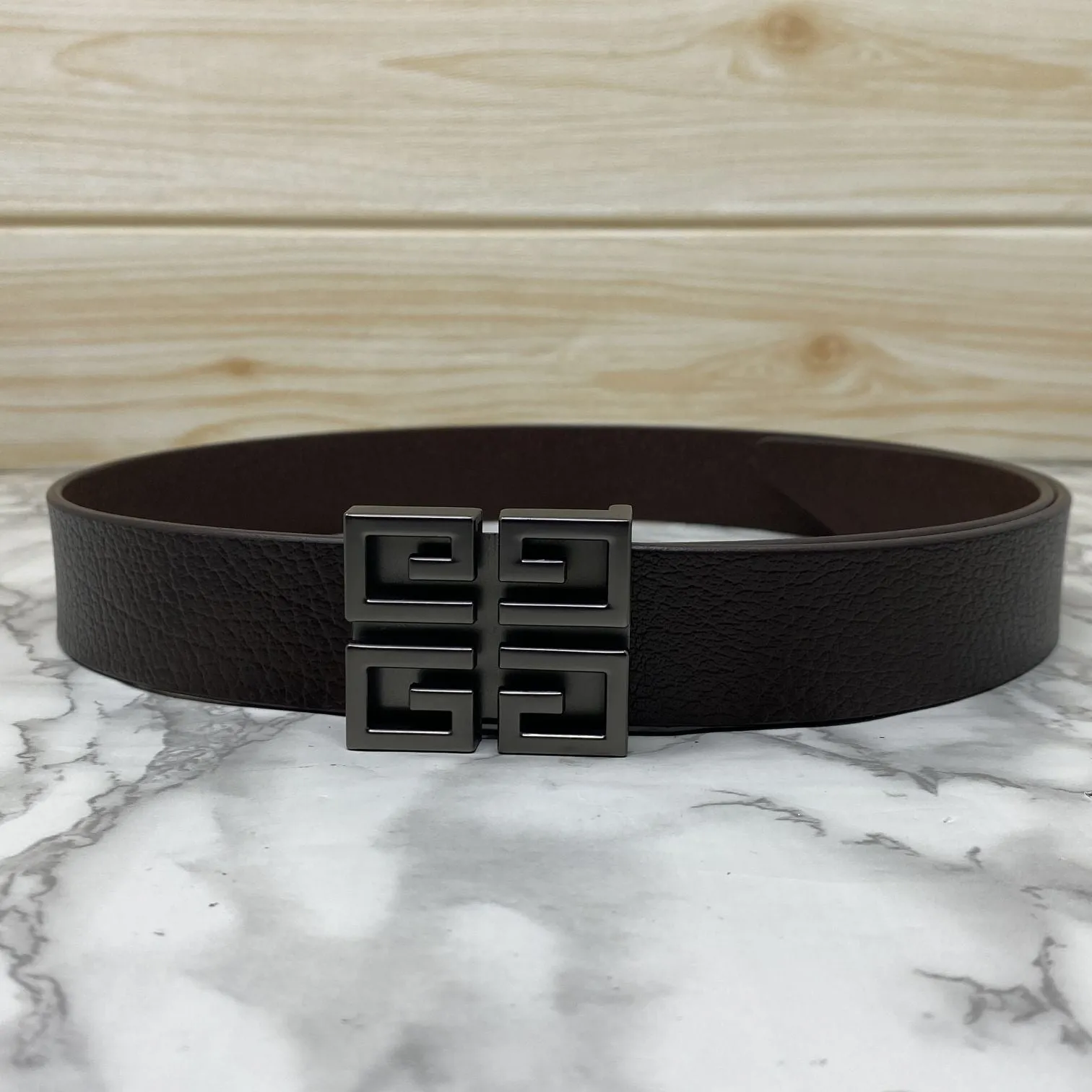 Square Section Leather Strap Belt-JonasParamount