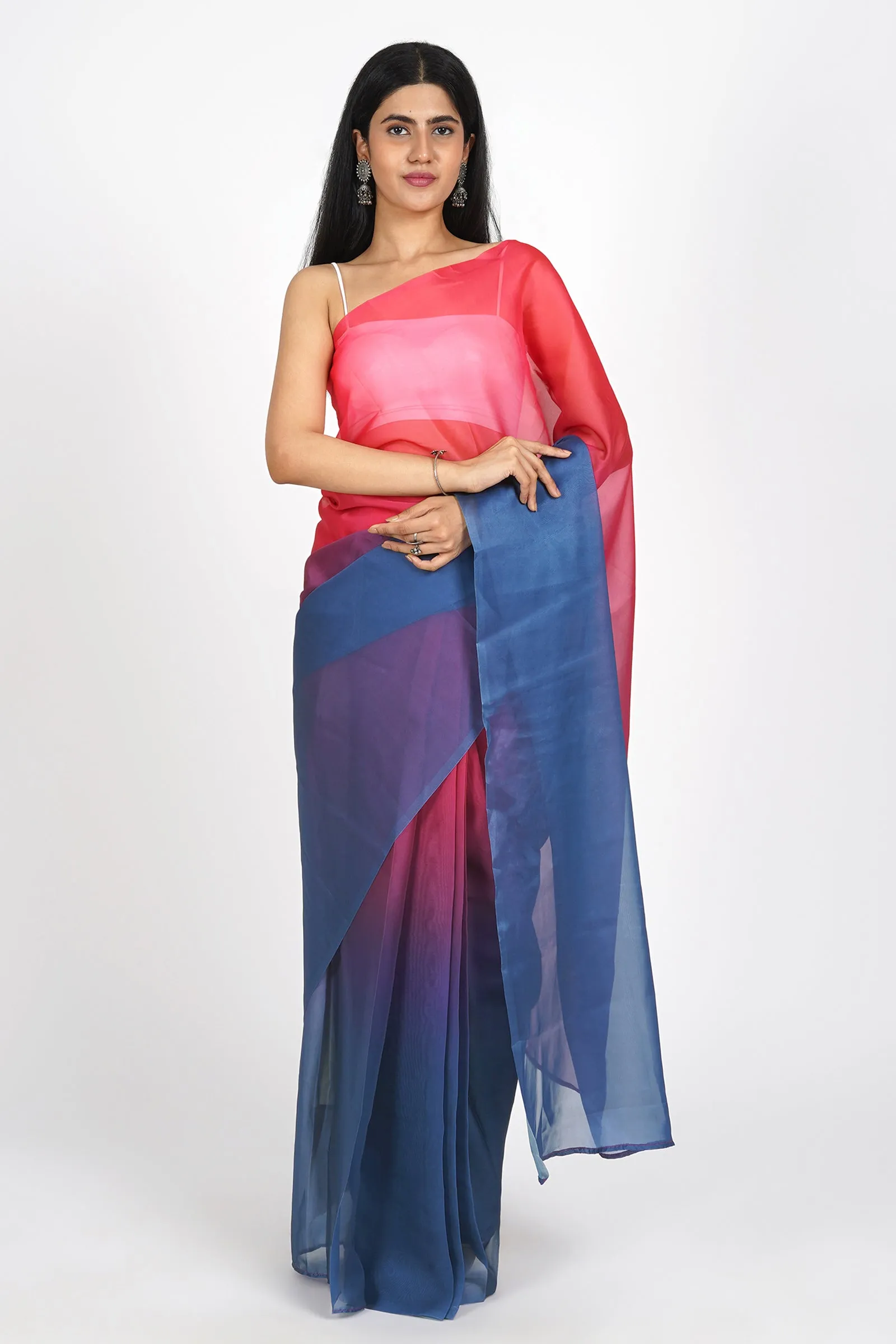 Teejh Enchanting Ember Pre-Draped Saree