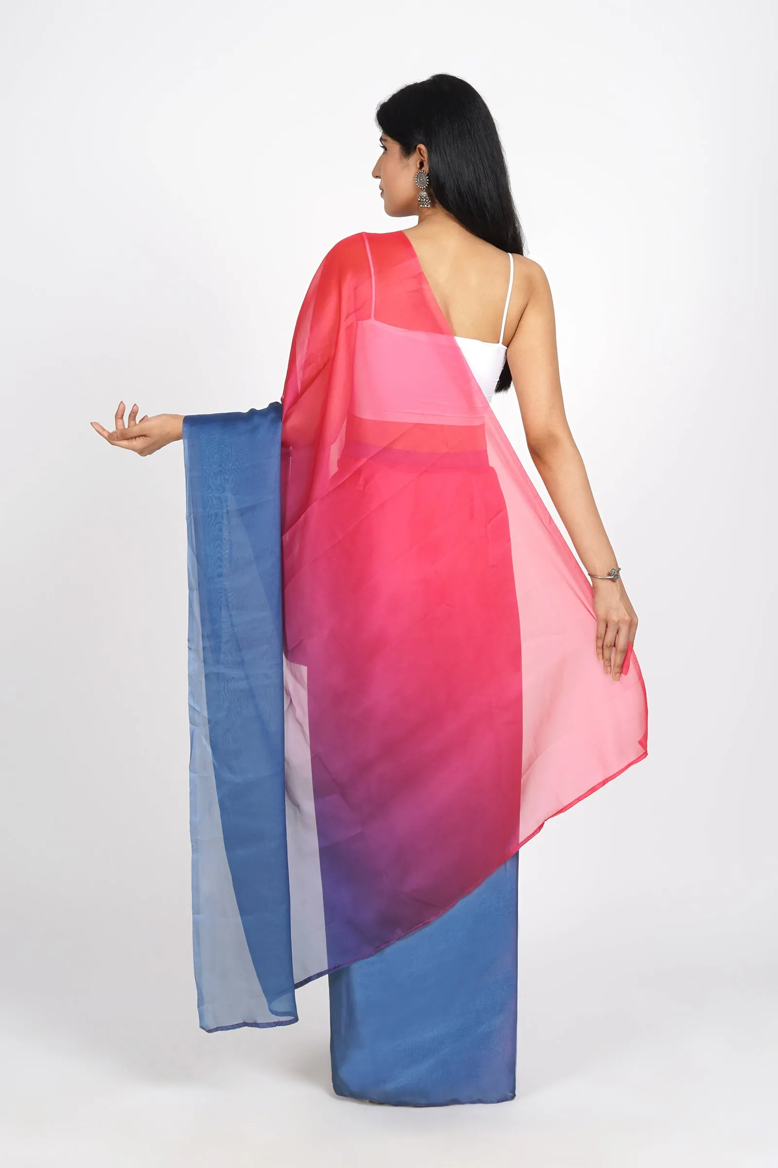 Teejh Enchanting Ember Pre-Draped Saree