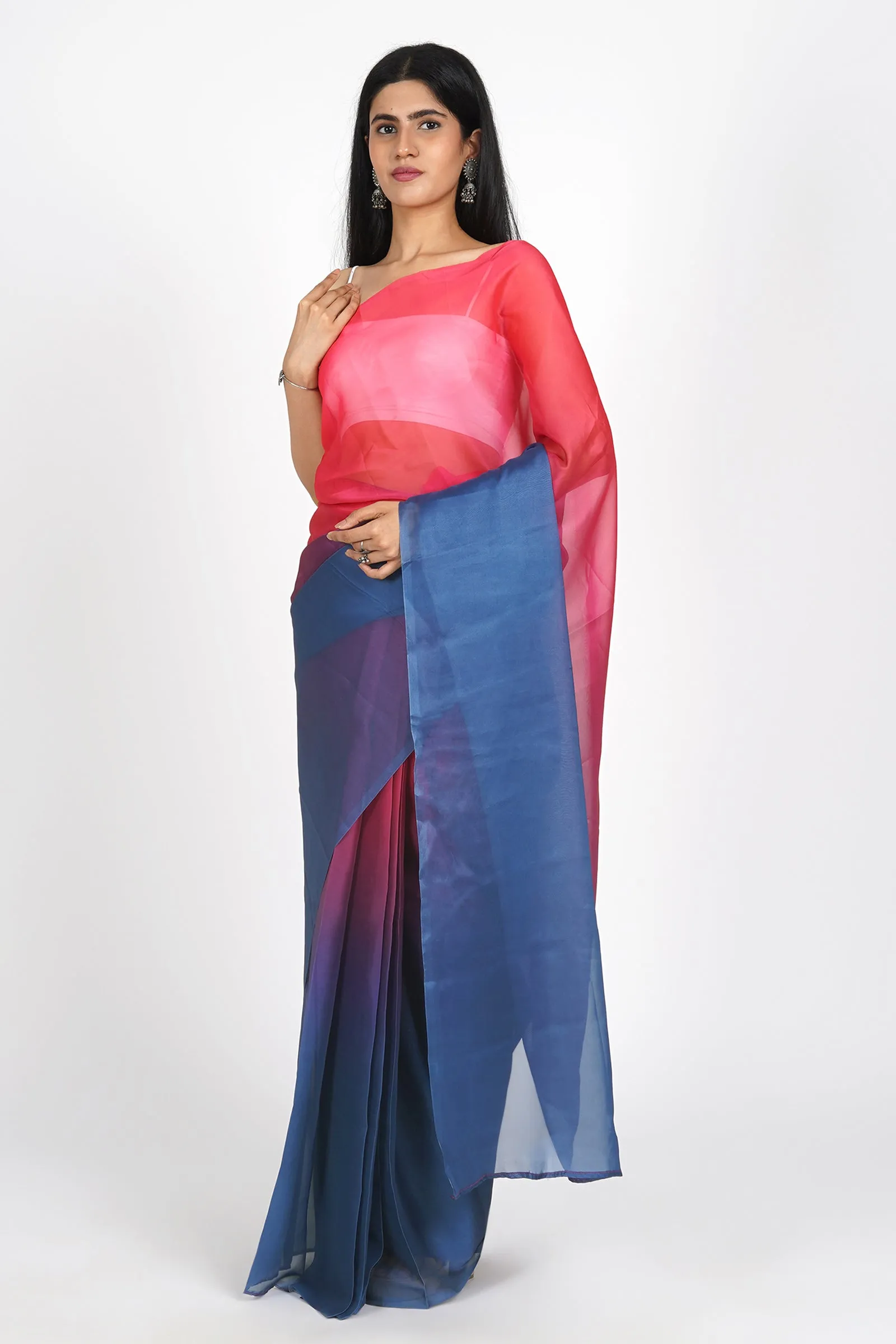 Teejh Enchanting Ember Pre-Draped Saree