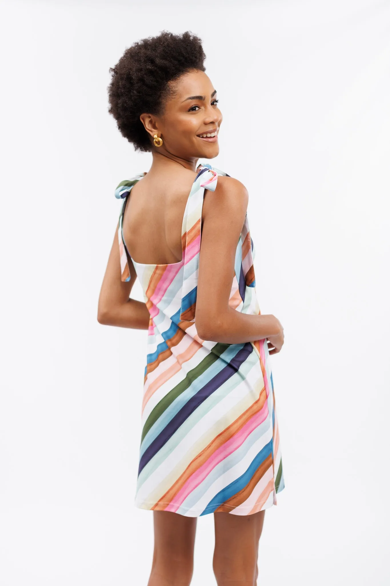 The Constance Dress - Gogo Stripe