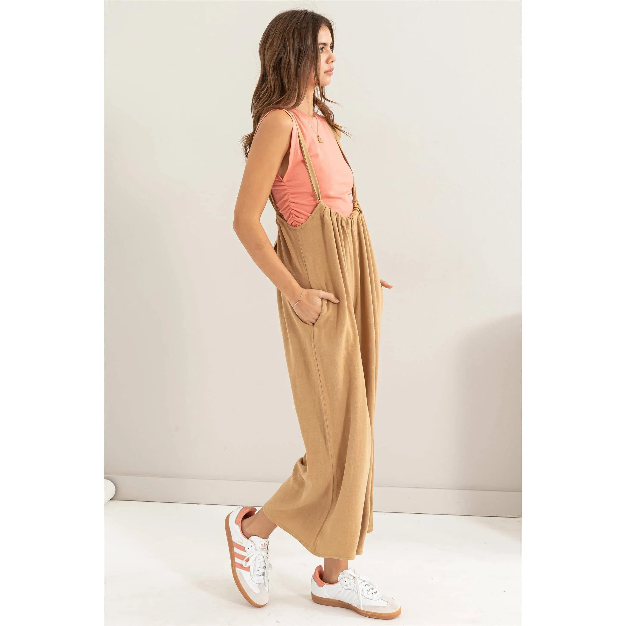 Too Sweet Linen Jumpsuit