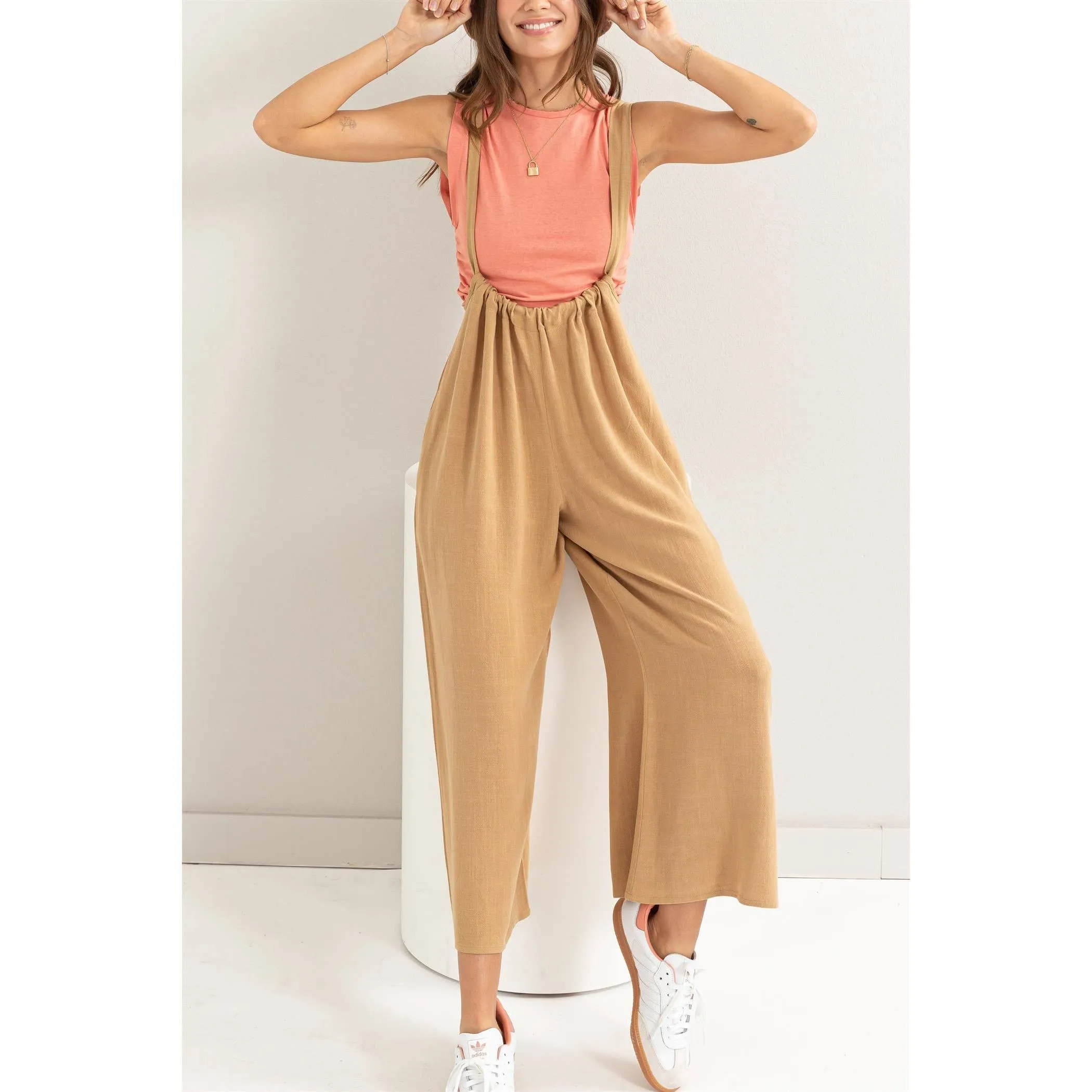 Too Sweet Linen Jumpsuit