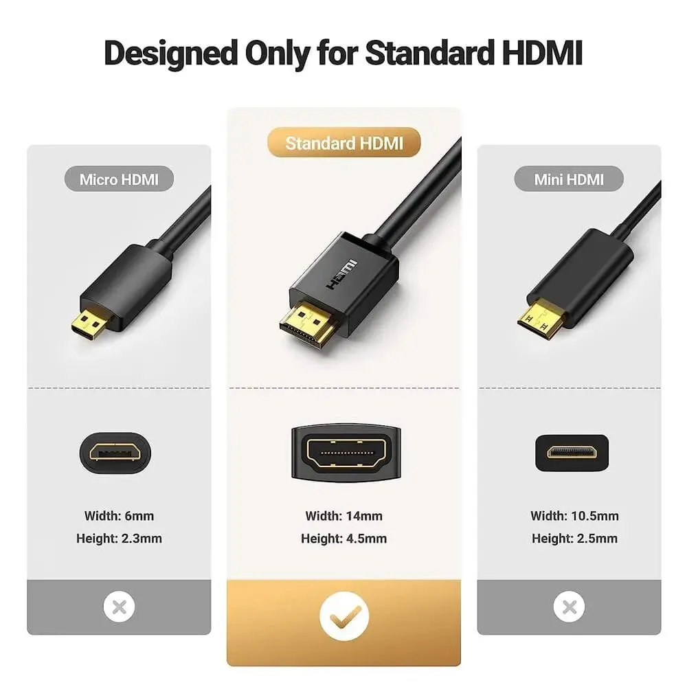 UGREEN 5m HDMI Male to Female Extension Cable 4K*2K@30Hz Compatible for Nintendo Switch Xbox One S 360 PS5 PS4 Roku TV Stick Blu Ray Player Google Chromecast Wii U HDTV Laptop PC (10146)