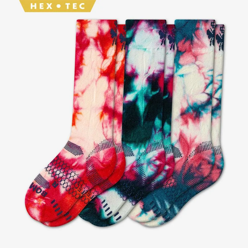 Youth Tie Dye Active Ski & Snowboard Sock 3-Pack